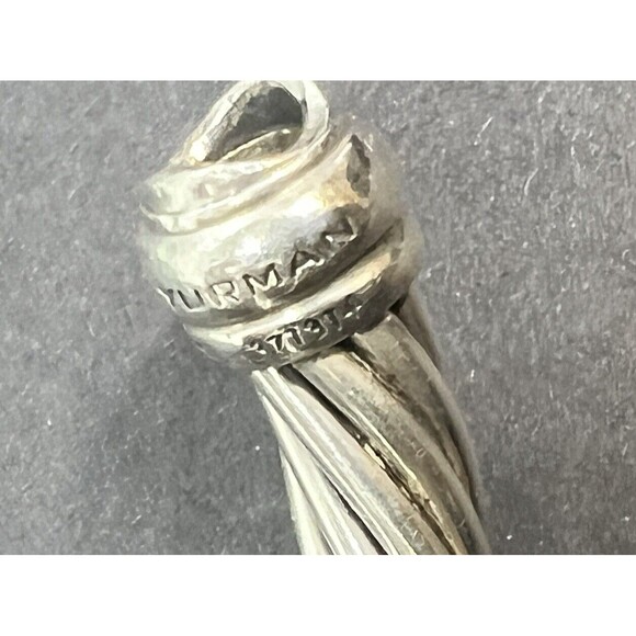 David Yurman Vintage 18k Gold Sterling MOP Rare Stick Dial Diamond Bangle Watch - Picture 11 of 16